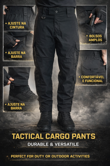 Calça Rip Stop Preta